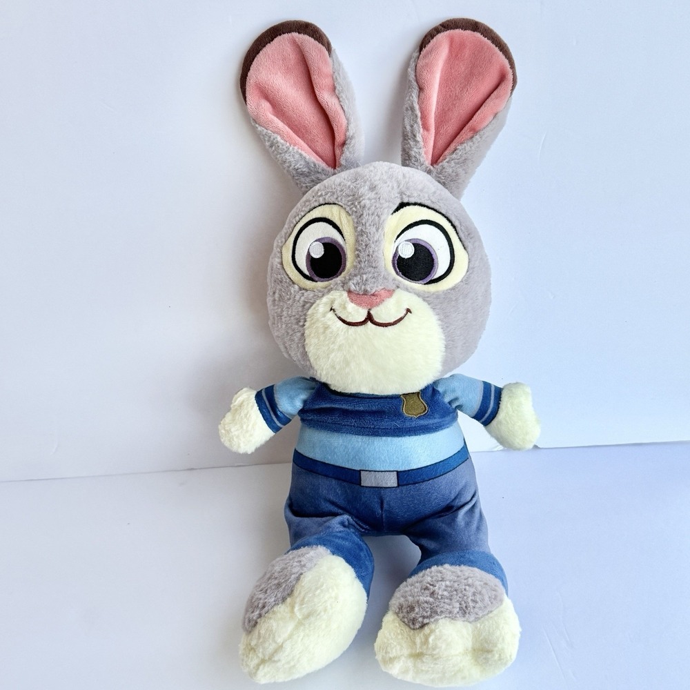 Disney Parks Exclusive Zootopia Judy Hopps 18" Plush Big Head Feet Bunny Soft‎